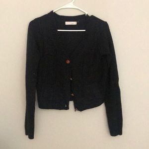 Black sweater cardigan
